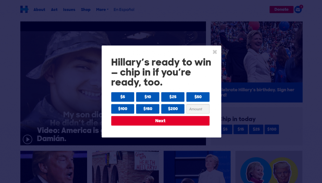 Call to Action of Hillary