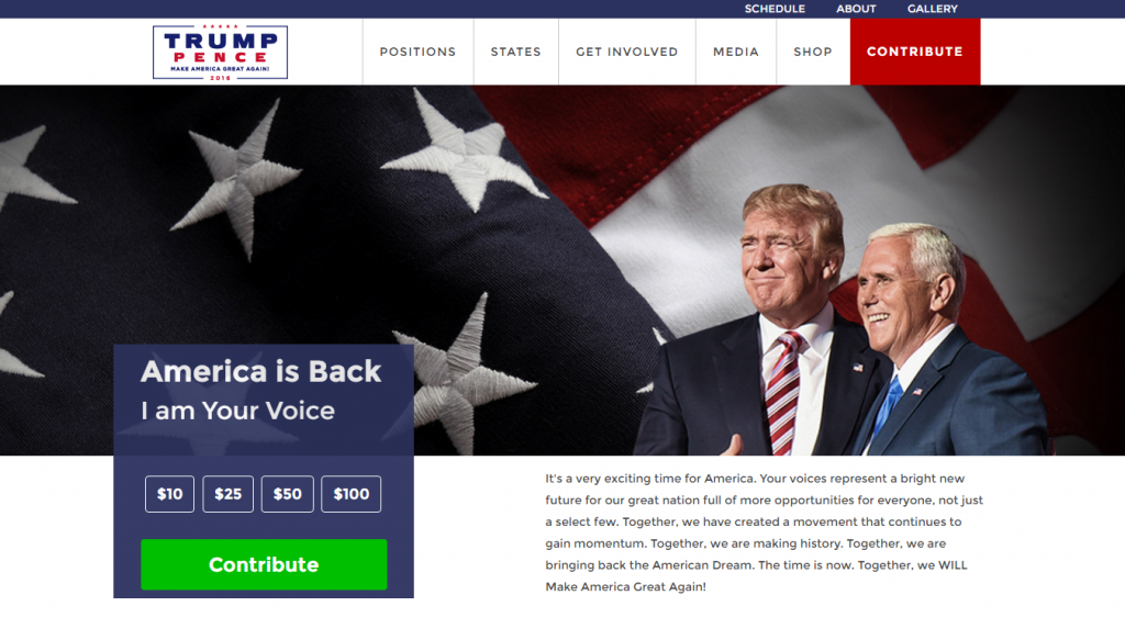 Call to Action of Trump