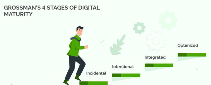 Grossmans 4 stages of digital maturity